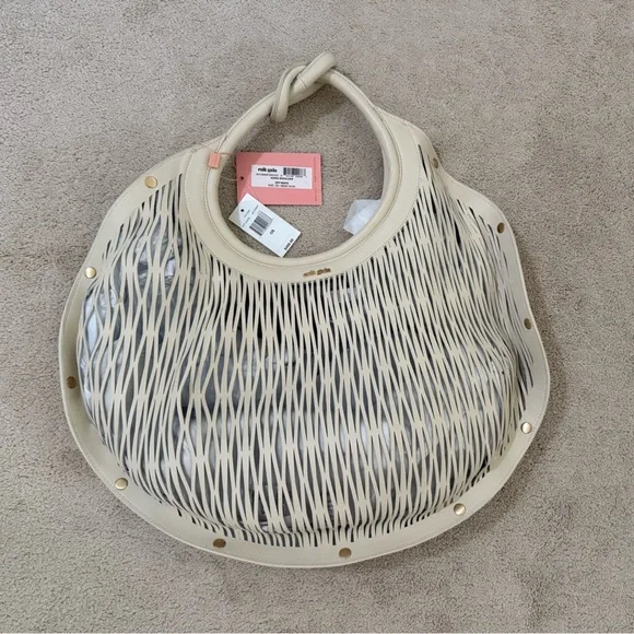 Cult Gaia Adina Shoulder Bag, Off White, Dust Bag Included, NWT - Picture 2 of 9